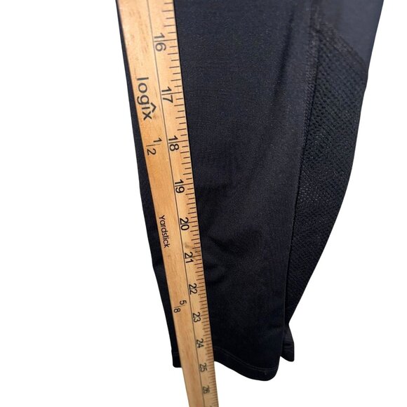 Nike Dri-Fit Black Activewear Leggings L Polyester/Spandex Mesh Panels Womens - Picture 9 of 12
